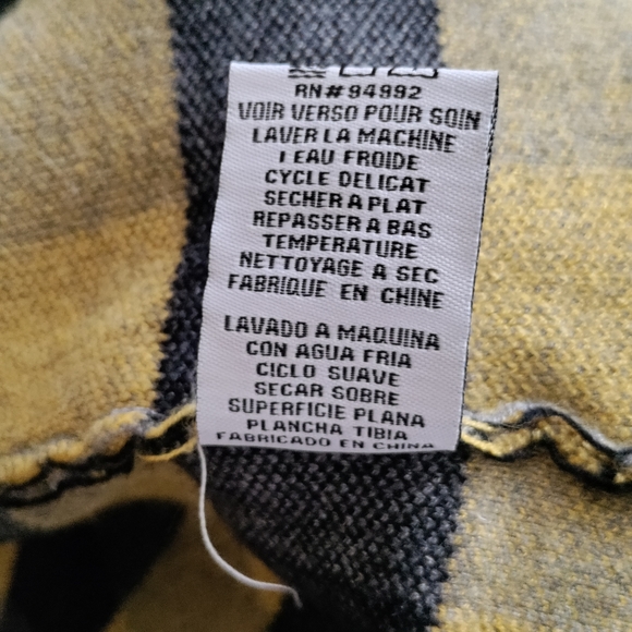 P Luca Milano Plaid Cardigan Size M - Picture 6 of 6